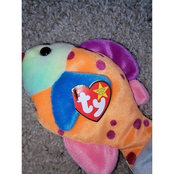 Ty Beanie Baby: Lips the Fish - Picture 3 of 5
